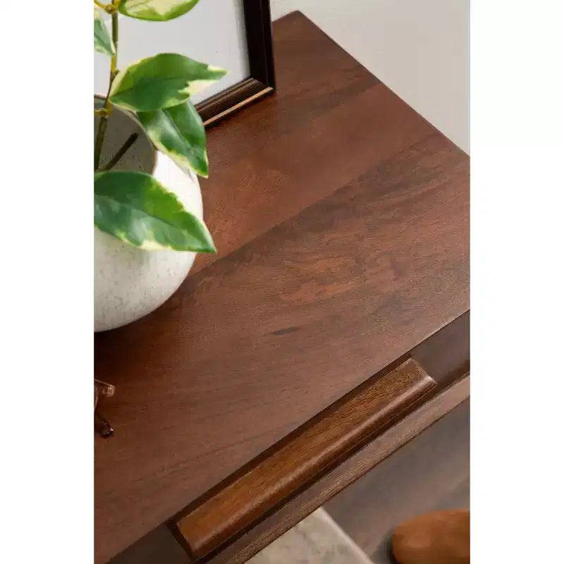 Étagère de rangement en bois Noyer brun 45,7x30,5x15,2 cm