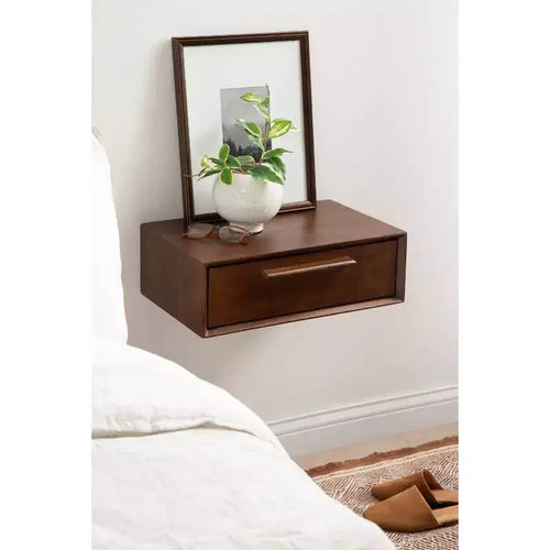 Étagère de rangement en bois Noyer brun 45,7x30,5x15,2 cm