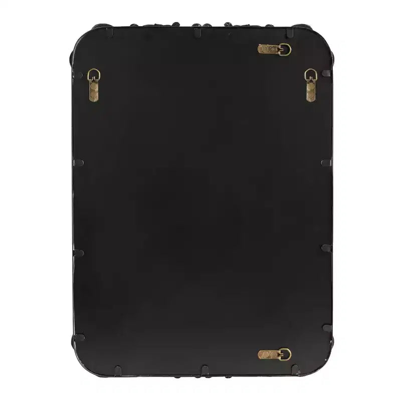 Miroir mural encadré Brazelton 50x68cm noir