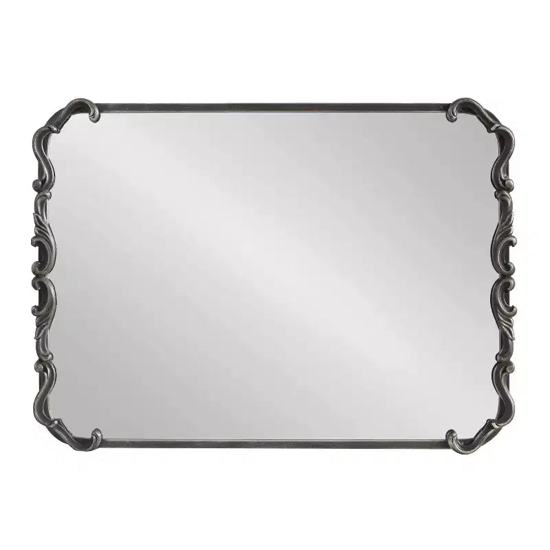 Miroir mural encadré Brazelton 50x68cm noir