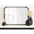 Miroir mural encadré Brazelton 50x68cm noir