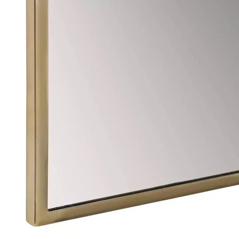 Miroir rectangulaire doré : Style moderne, miroir 74x58 cm, aucun assemblage requis, miroir décoratif mural