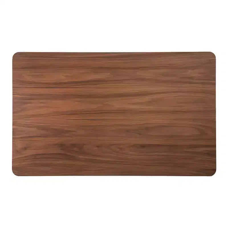 HOMES: Inside + Out Table de salle à manger rectangulaire 59 po Palm Shade de style Mid-Century pour 6 personnes, noyer