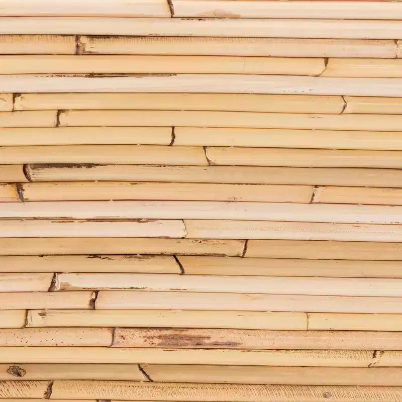 Table de chevet en rotin naturel : fabriquée à la main, base piédestal, aucun assemblage requis
