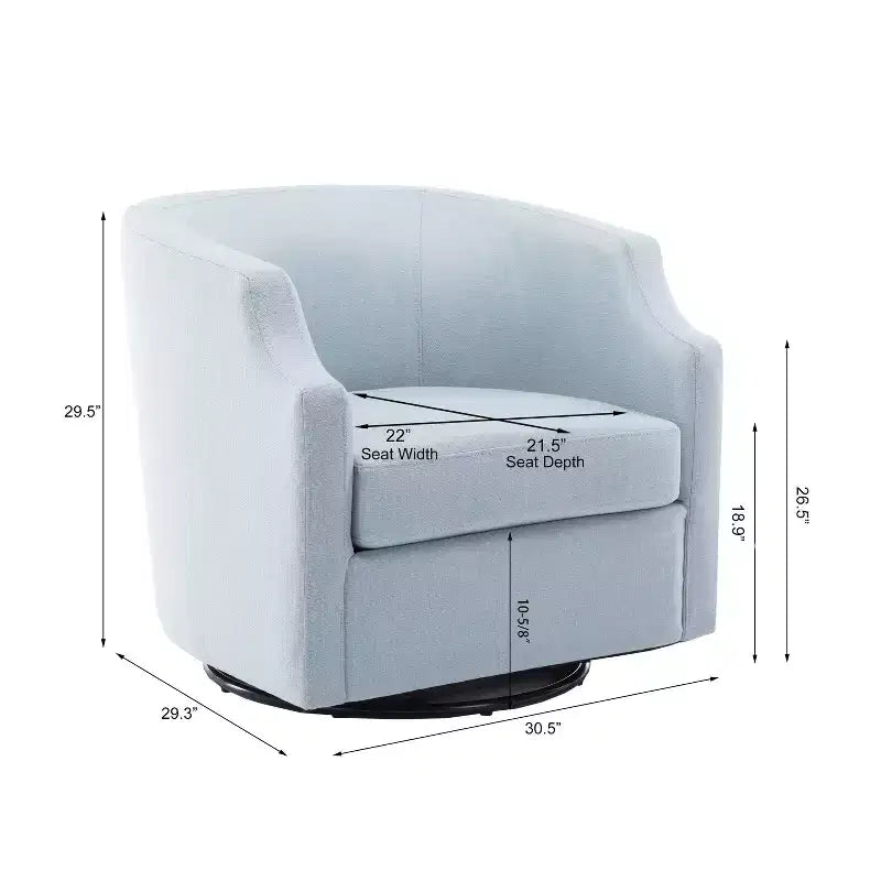 Fauteuil crapaud pivotant et inclinable