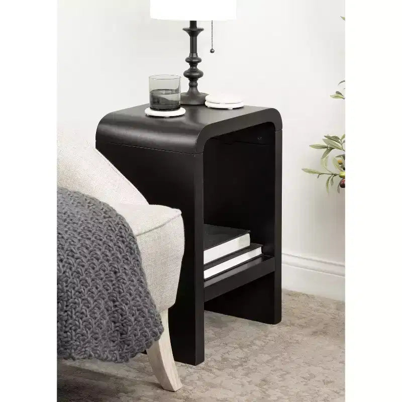 Table d'appoint Radius Arch, 16x12x24, noire