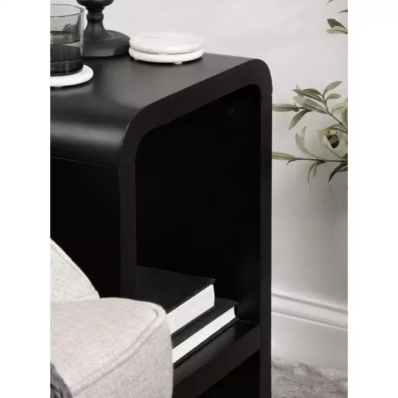 Table d'appoint Radius Arch, 16x12x24, noire