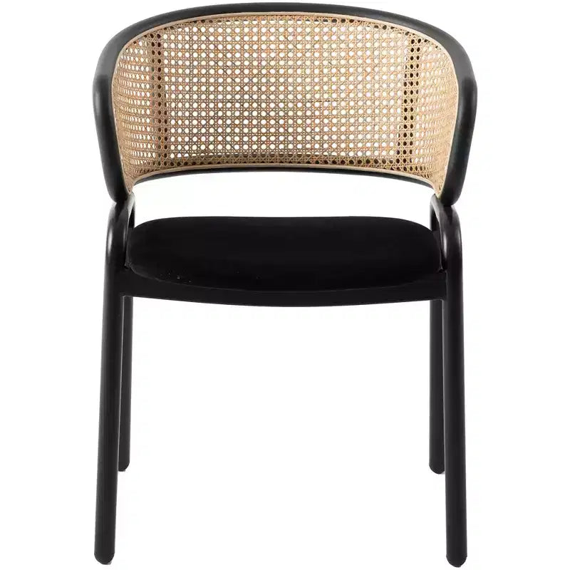Chaise de salle à manger moderne avec structure noire