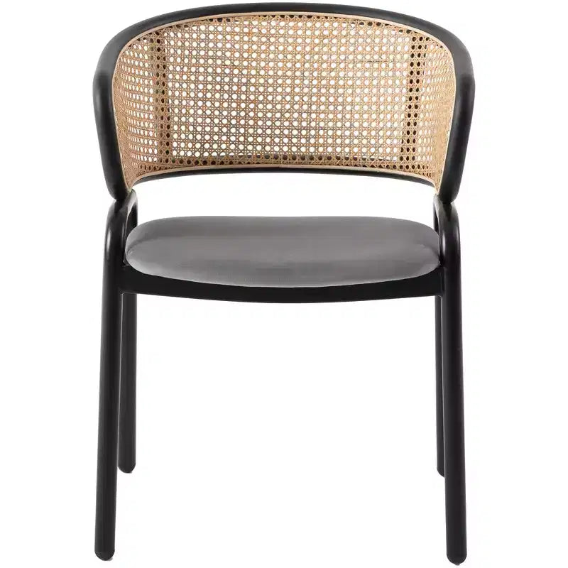 Chaise de salle à manger moderne avec structure noire