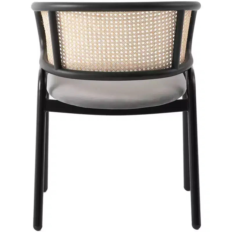 Chaise de salle à manger moderne avec structure noire