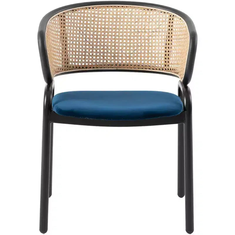 Chaise de salle à manger moderne avec structure noire