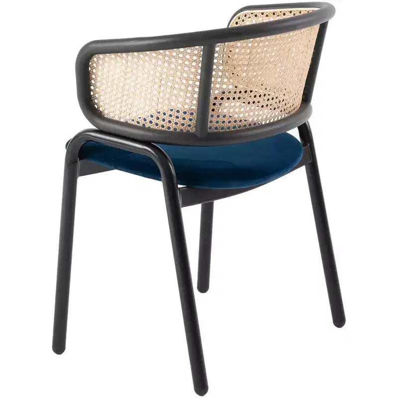 Chaise de salle à manger moderne avec structure noire