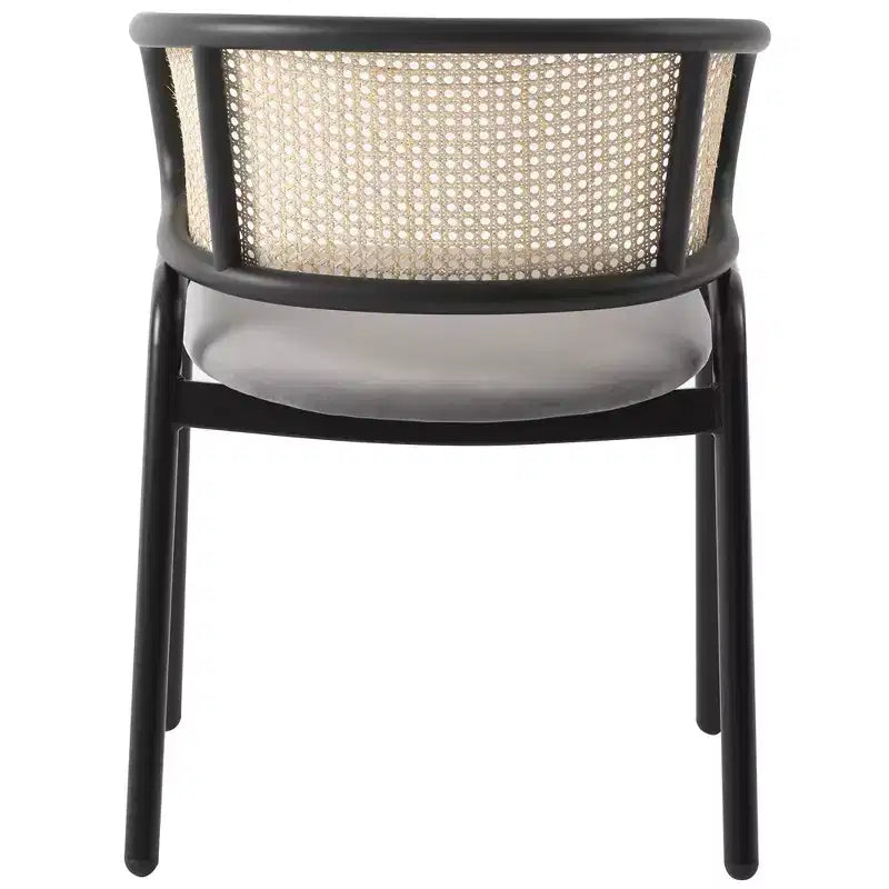 Chaise de salle à manger moderne avec structure noire