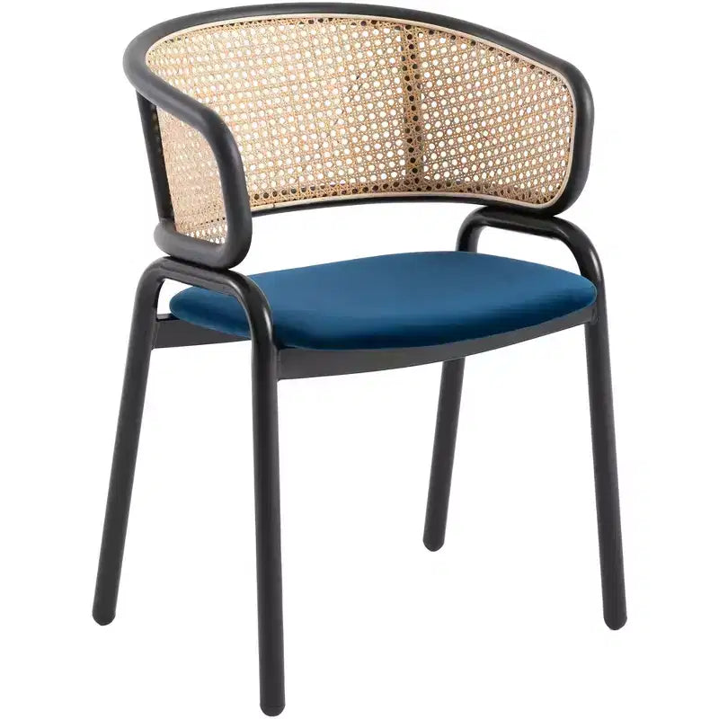 Chaise de salle à manger moderne avec structure noire