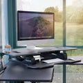 Convertisseur de bureau assis-debout pour coin, noir
