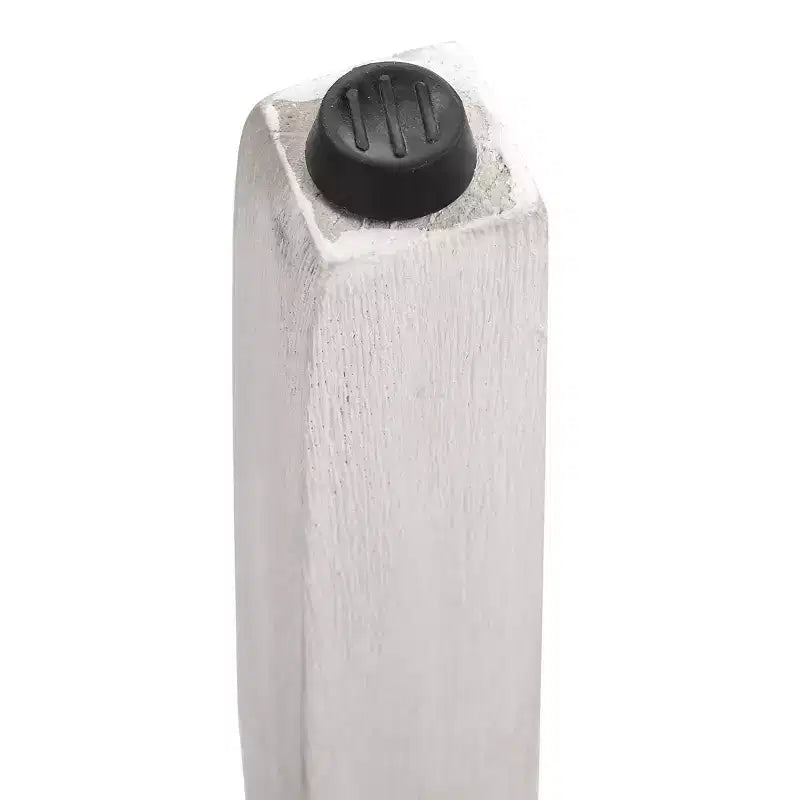Tabouret de bar sans dossier avec assise rembourrée de 29 po, blanc antique/gris