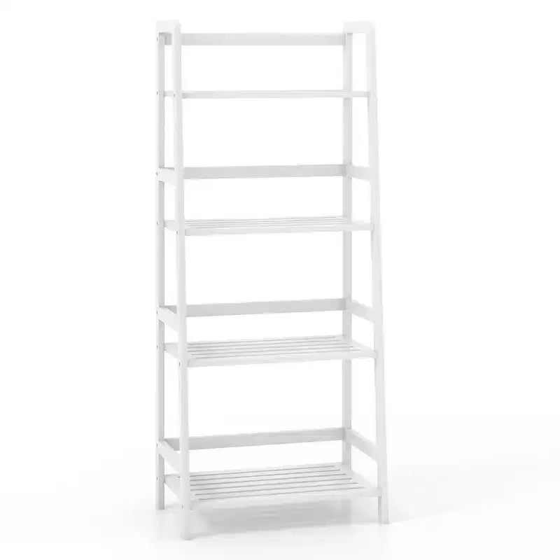 Étagère à livres en bambou à 4 niveaux, support de plantes, de fleurs, de rangement