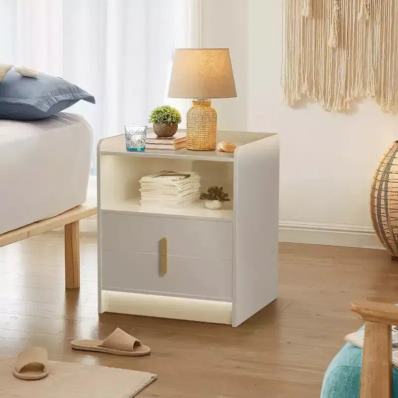 Dovelina LED Nightstand with Wireless Charging Station