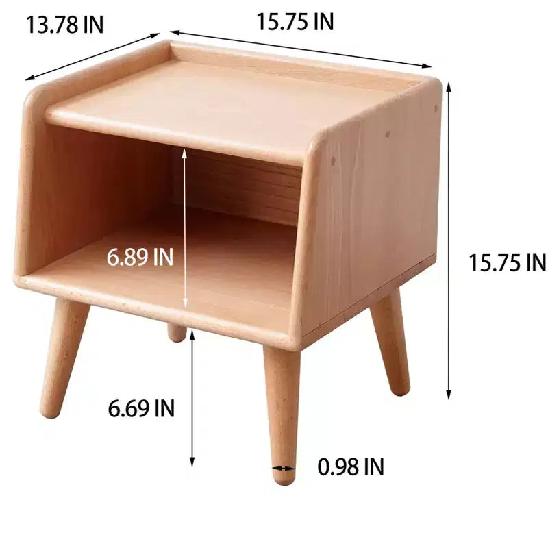 Table de chevet à LED avec station de recharge sans fil