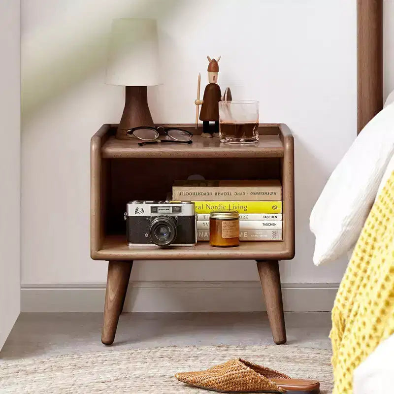 Table de chevet à LED avec station de recharge sans fil