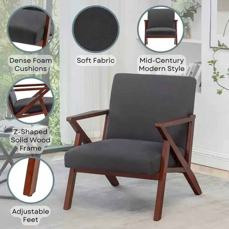 Fauteuil d'appoint lounge moderne du milieu du siècle Cliff