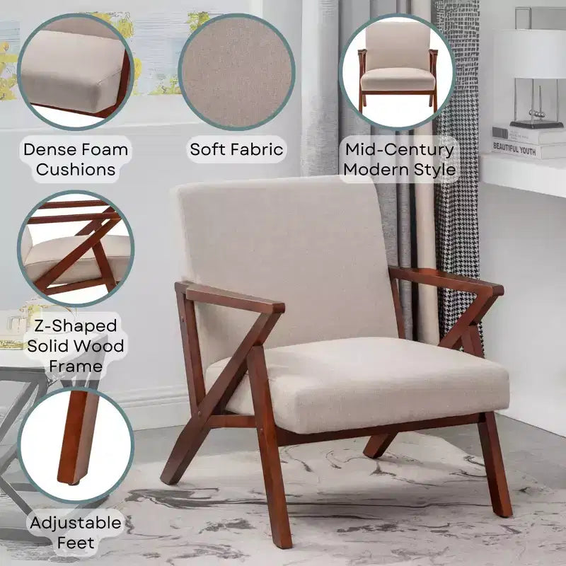 Fauteuil d'appoint lounge moderne du milieu du siècle Cliff