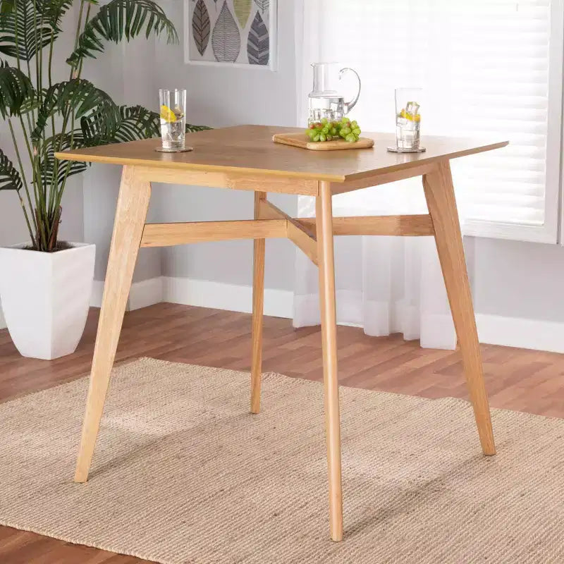 Table de pub en bois à hauteur de comptoir