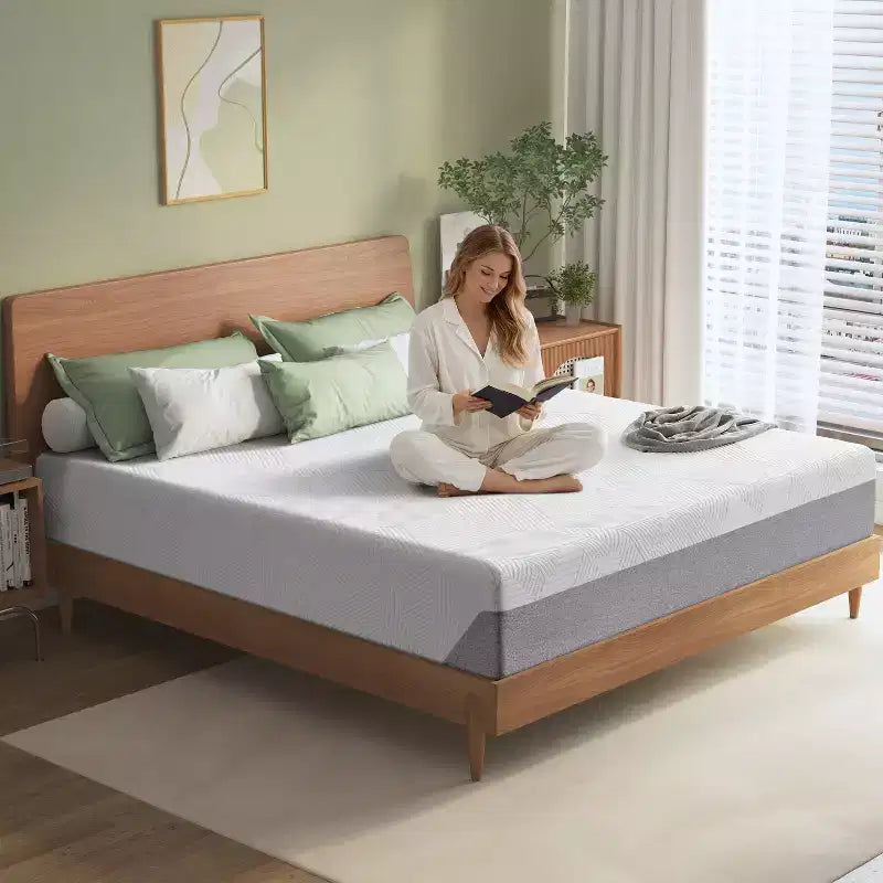 Matelas en mousse à mémoire de forme de 12 pouces, matelas de fermeté moyenne Certifié respirant pour un soutien et une décompression pendant le sommeil