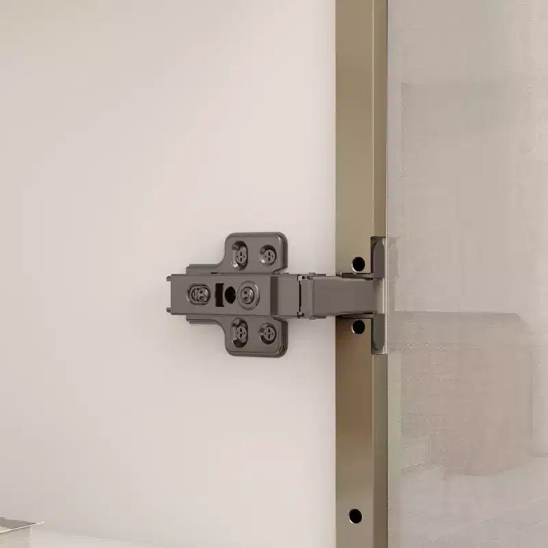 Vitrine Meuble de Rangement Multiusage Bibliothèque avec Portes en Verre et Étagères Buffet Lumière LED