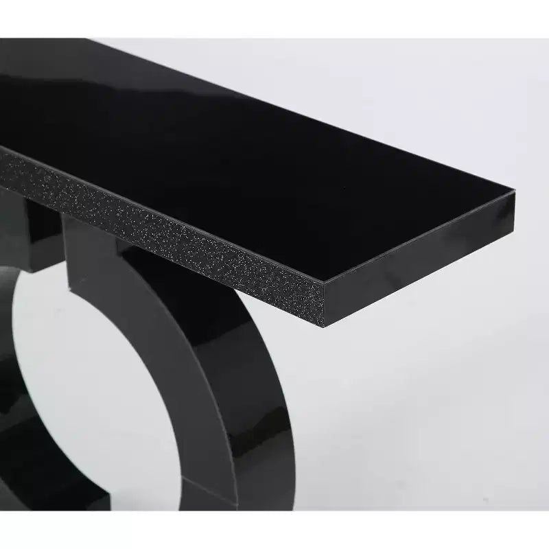 Console Miroir 43 po avec Base en Forme de O