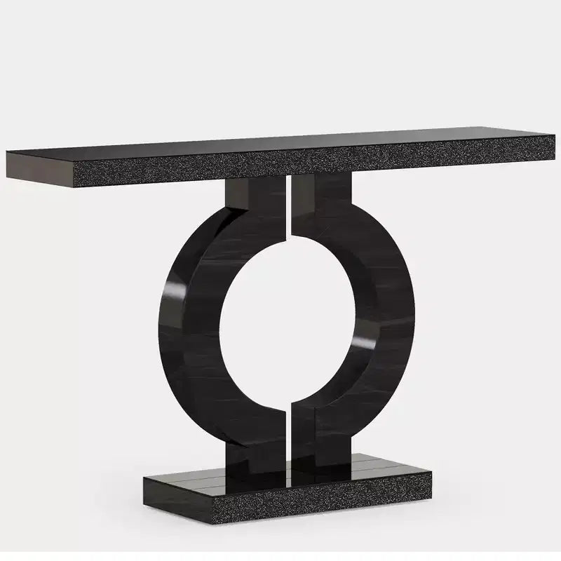 Console Miroir 43 po avec Base en Forme de O