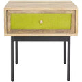Bahiti 1 Drawer Nighstand - NST9008 - Natural/Black - Safavieh