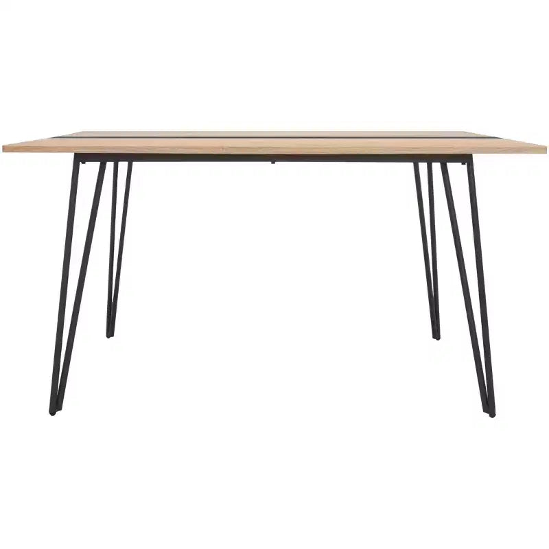 Alarick Dining Table - DTB5802 - Natural/Black - Safavieh