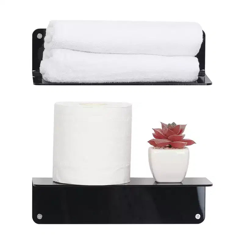 Étagères murales flottantes en acrylique pour salle de bain, chambre, cuisine, 23 x 10 cm, lot de 3