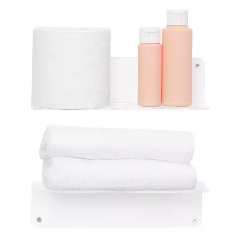 Étagères murales flottantes en acrylique pour salle de bain, chambre, cuisine, 23 x 10 cm, lot de 3