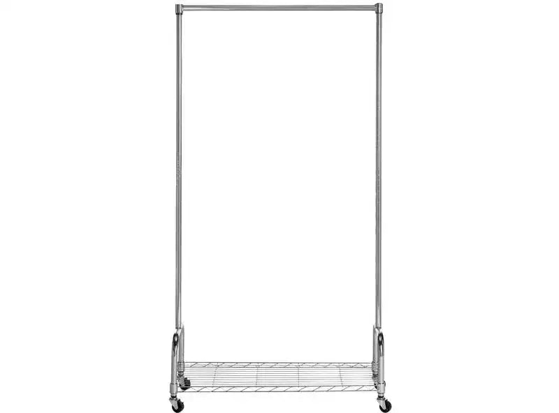 Porte-vêtements à tringle unique Christian - Chrome - Safavieh